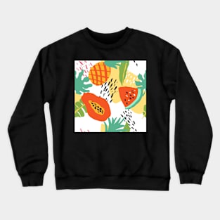 papaya pattern Crewneck Sweatshirt